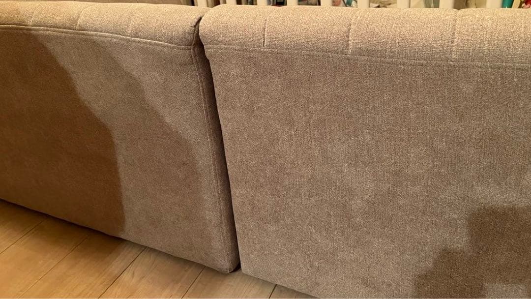 【美品】ベージュ ローソファ ベルメゾン　組み合わせて使える