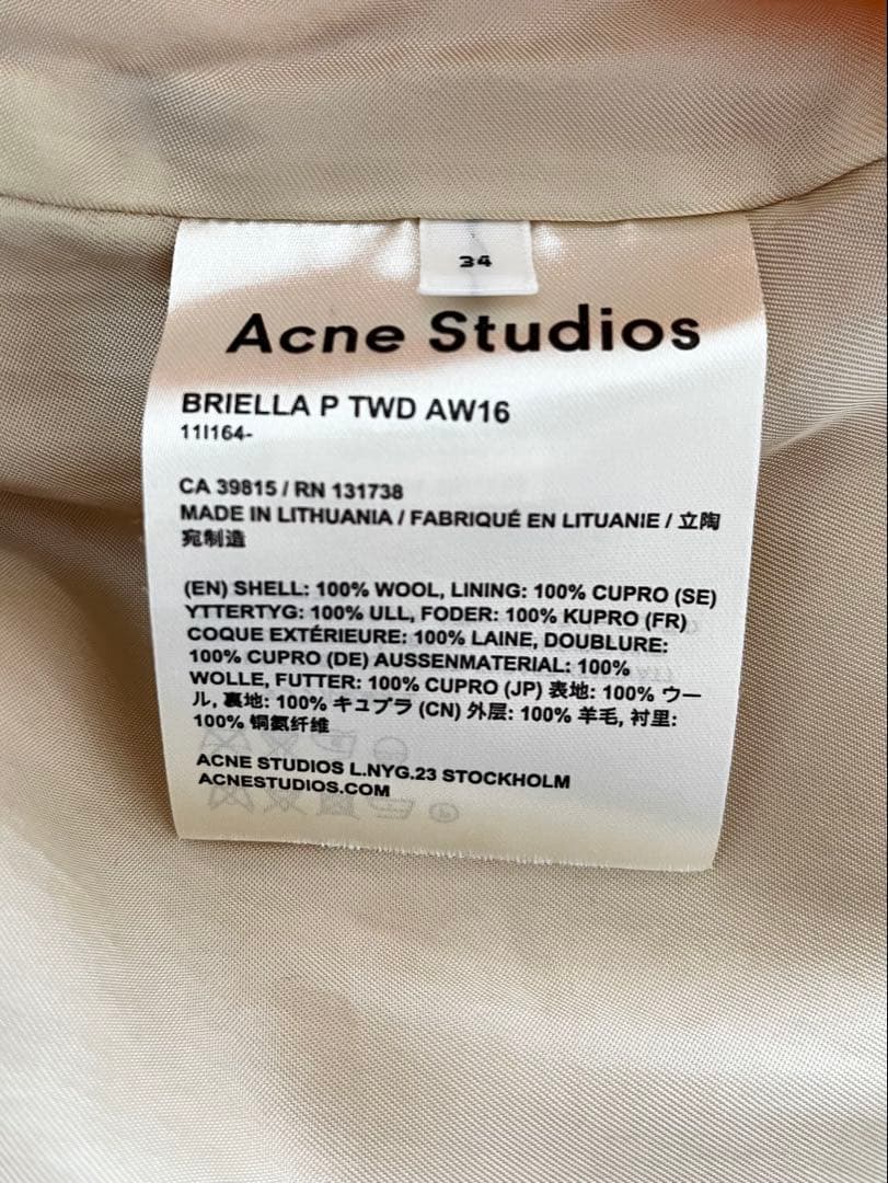 AcneStudios×HarrisTweedアクネ ハリスツイードコラボコート