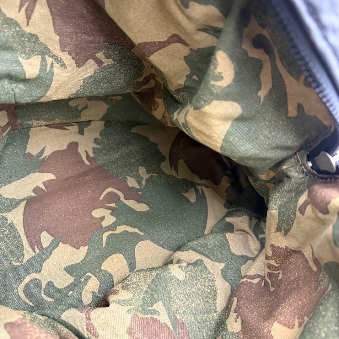 ディーゼル ショルダーバッグ y2k 90s レザー メタルロゴ ブラック 迷彩