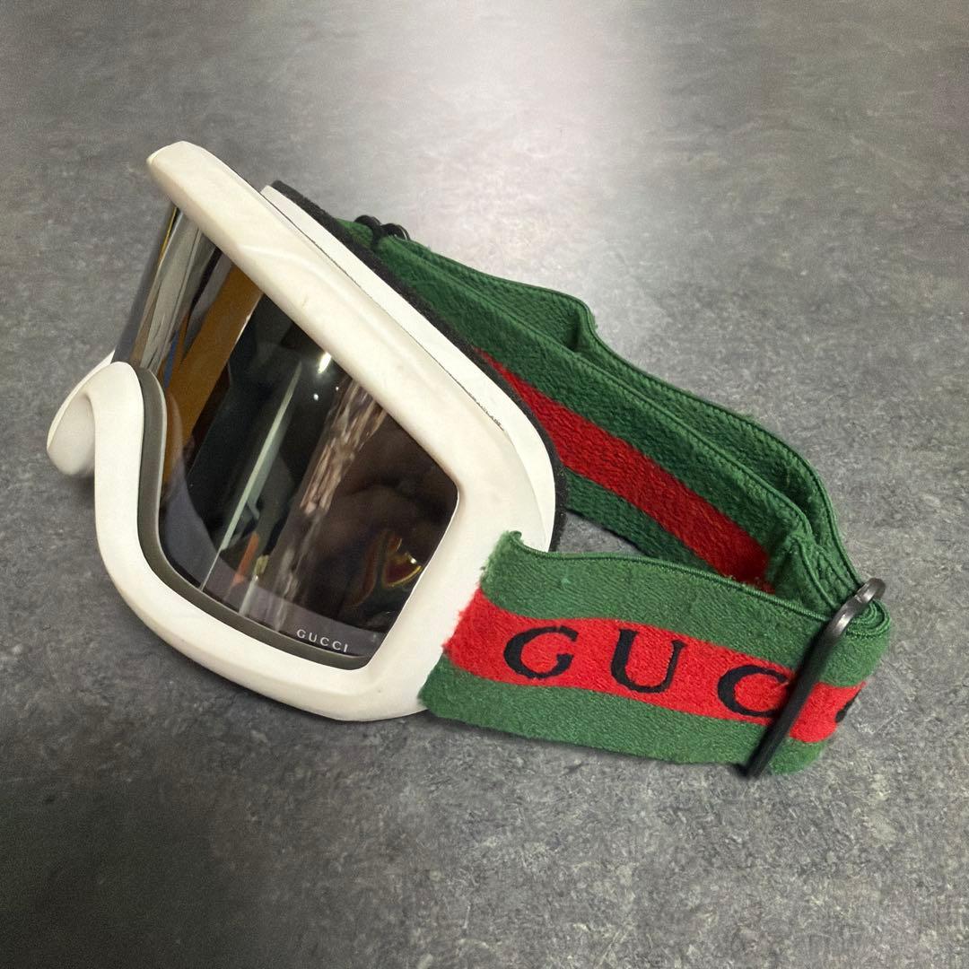 GUCCI スノーゴーグル ホワイト kids