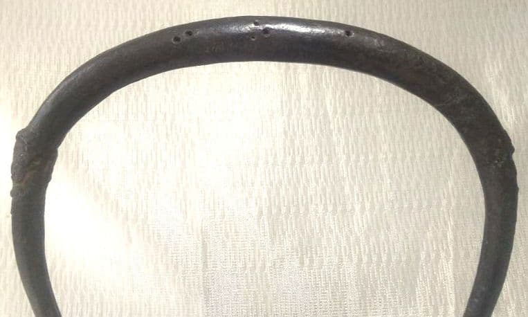 南部 鉄瓶 秋穂作 棗形様 昭和廿九(29)年 茶道具 古美術 7225