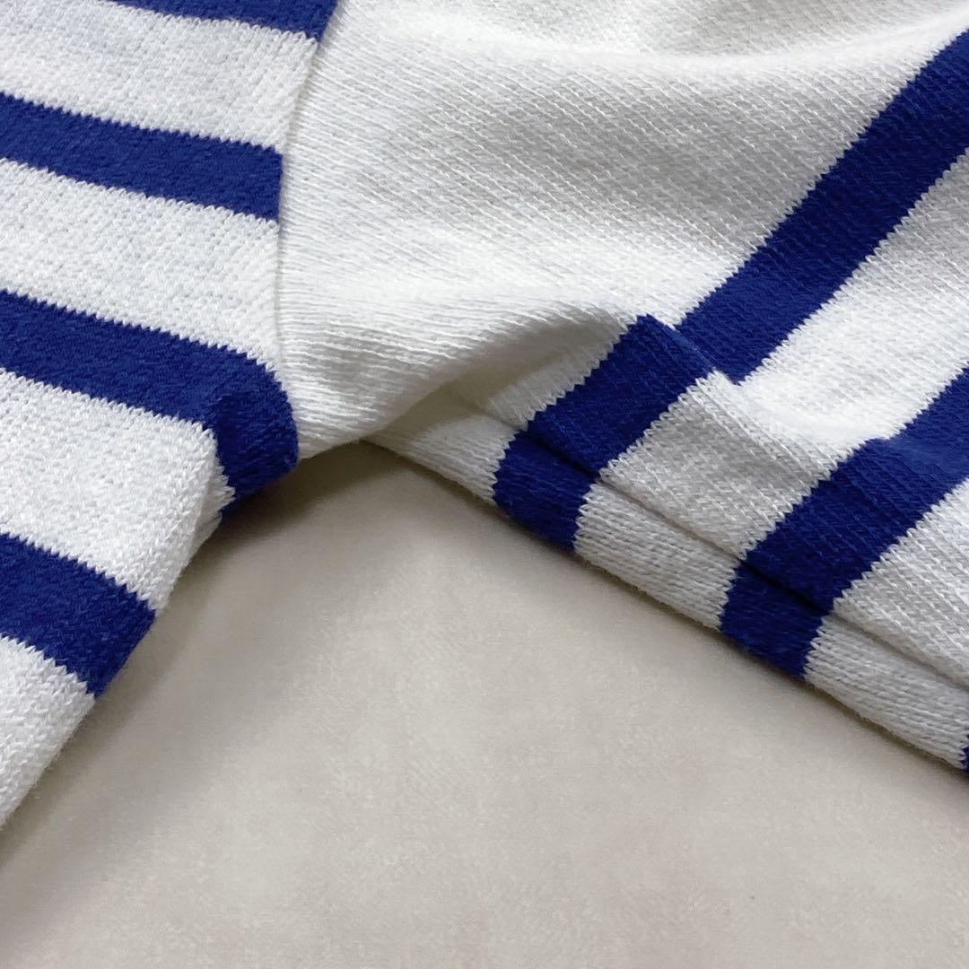 マディソンブルー ボーダー　ロンT バスクシャツ カットソー スリット