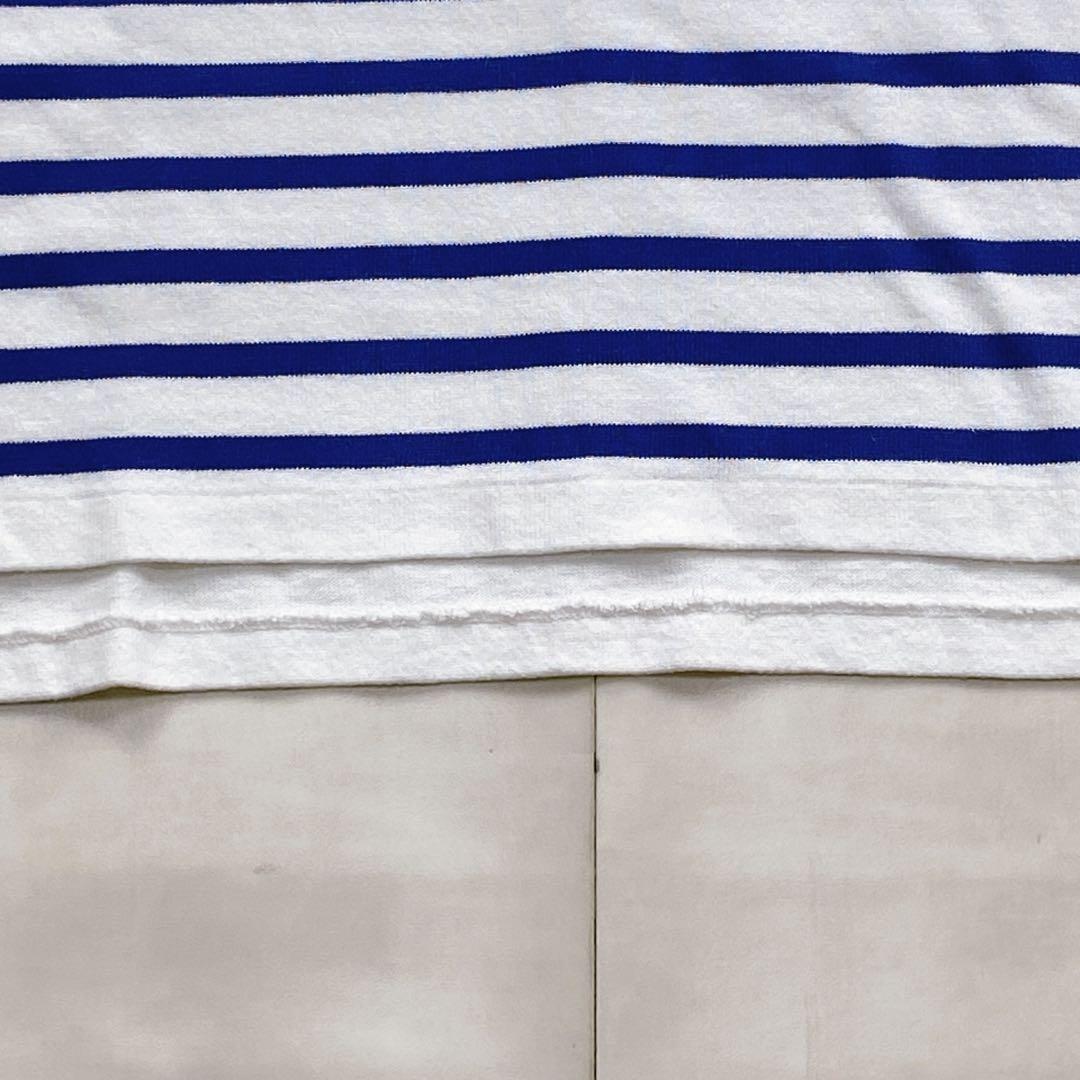 マディソンブルー ボーダー　ロンT バスクシャツ カットソー スリット