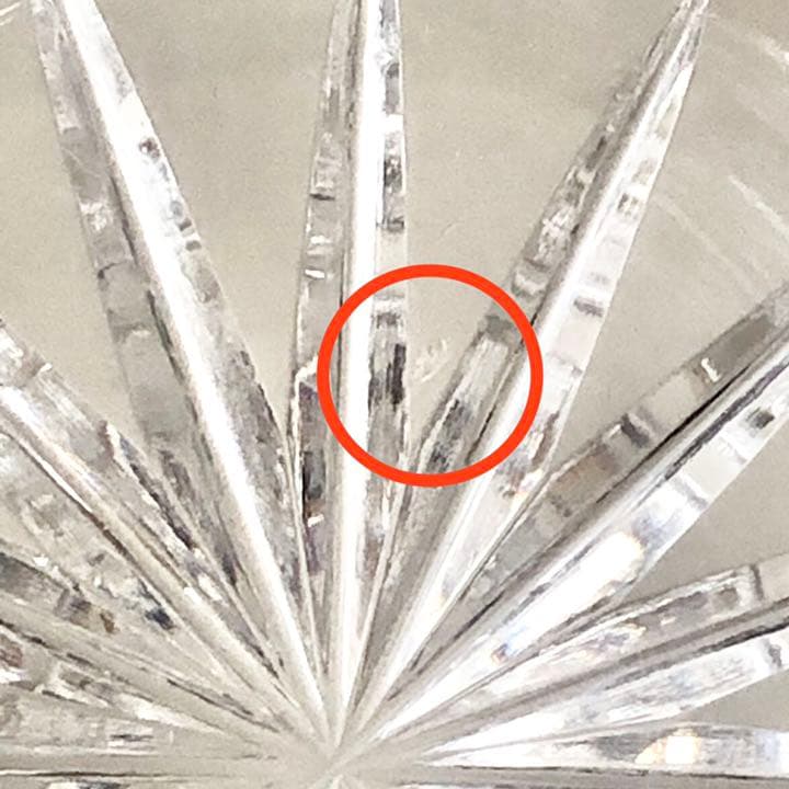 #37 ボヘミア　ガラス　花瓶　花器　Bohemia ハンドカット　クリスタル