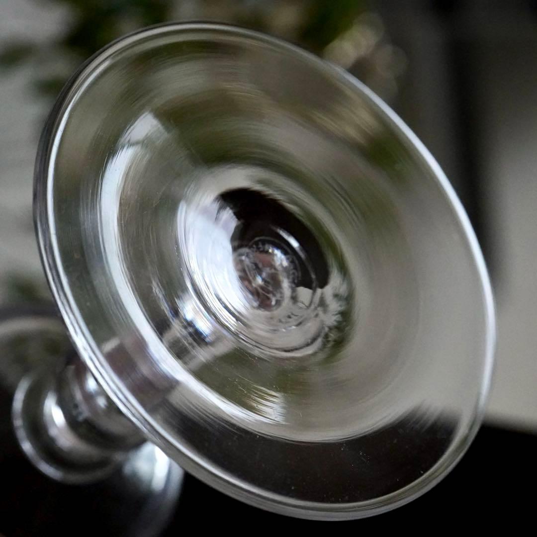 極美品★オールドバカラ★エッチング★フラワー★ワイングラス★1脚 A★レア極希少