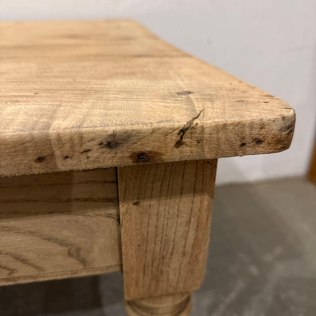 年末年始saleヴィンテージ　コーヒーテーブル　引き出し付き　剥離