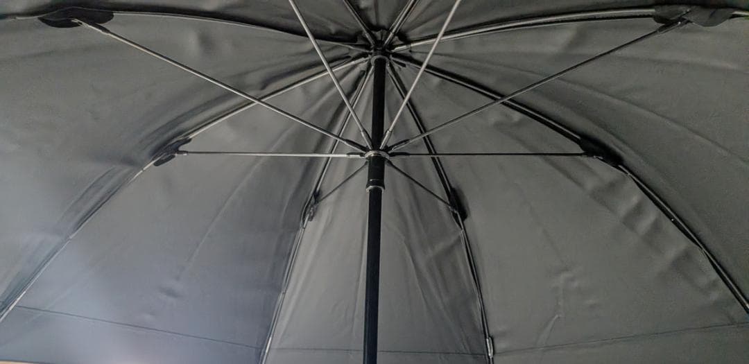 サンバリア100 日傘 正規品 白黒ストライプ クリア手元 完全遮光