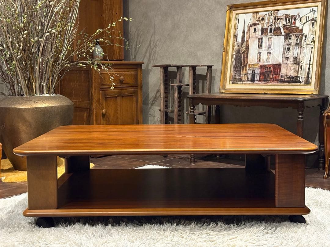 FUJI FURNITURE センターテーブル　ローテーブル　ヴィンテージ　IG