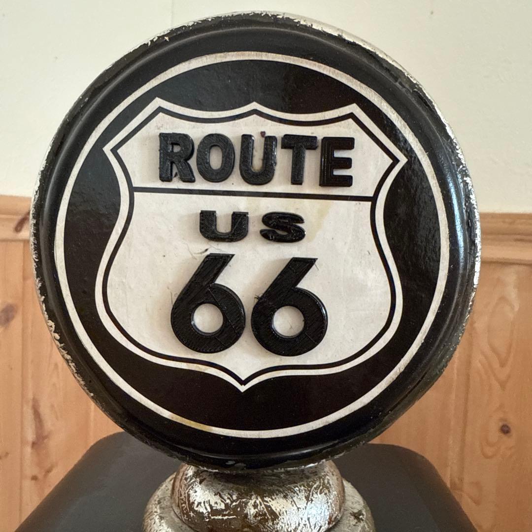 アメリカン雑貨 ルート66 ガスポンプ スリムラック マルチキャビネット CD棚