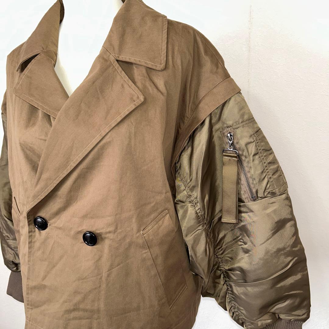 ラディエイト MA-1スリーブビッグカラージャケット新品未使用　ラシュッド