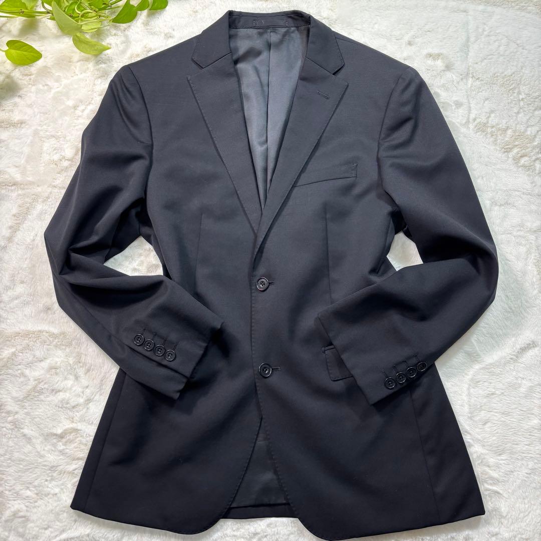 BURBERRY BLACK LABEL黒 2B 38LメンズSuper100'