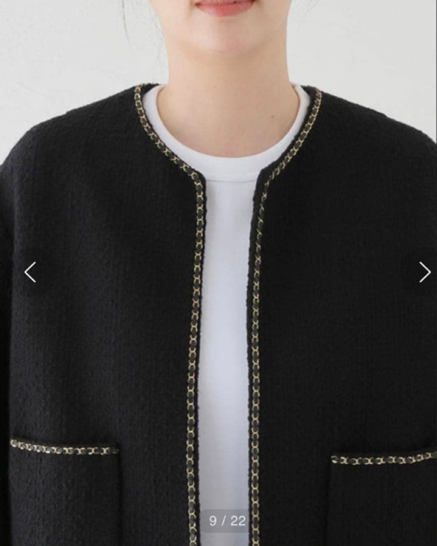 【SNOO様】24AW極美品！ドゥーズィエムクラス chain tweed JK