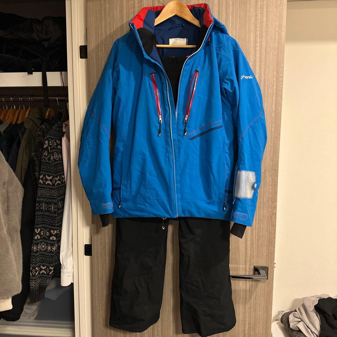 phenix スキーウェア メンズ 青　上下セット