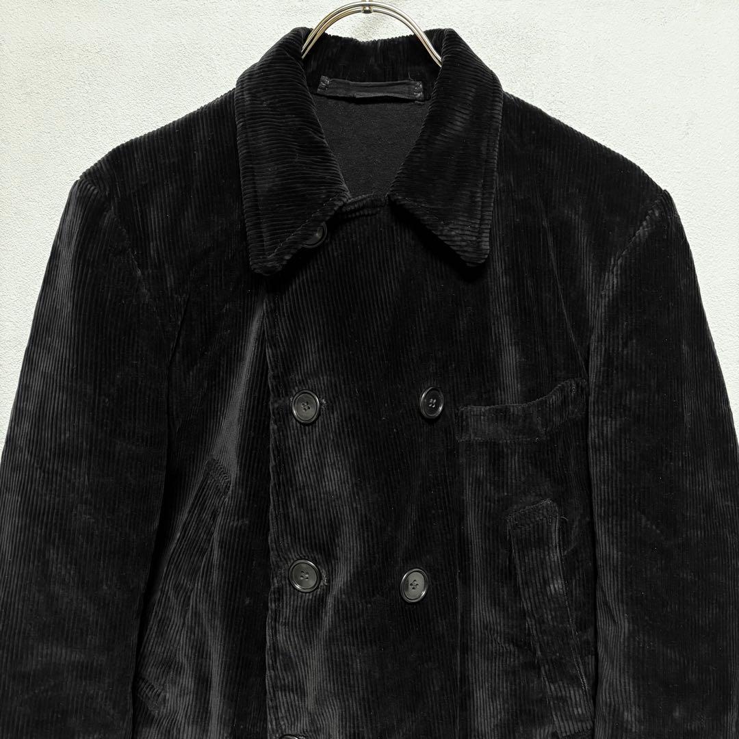 美品 希少 フランス製 ビンテージ 太畝コーデュロイ ダブルジャケット