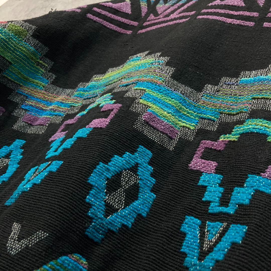 US古着【ネイティブ 総柄 民族 ゴブラン ブランケット ジャケット】メンズXL