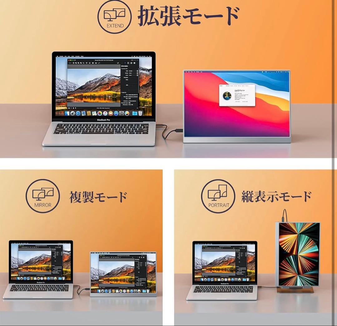 kksmart 13.5インチ　モバイルモニター