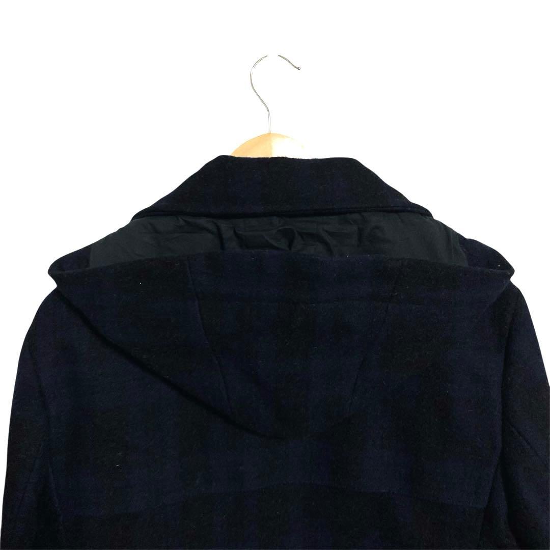 PS Paul Smith チェック ウールメルトン フーディージャケット