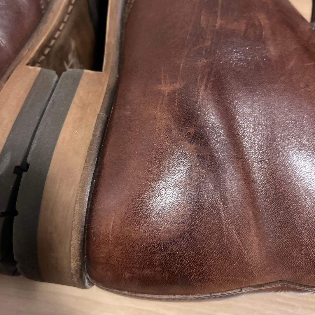 良品 RODD&GUNN チャッカブーツ 本革 高級品質 ブラウン 46