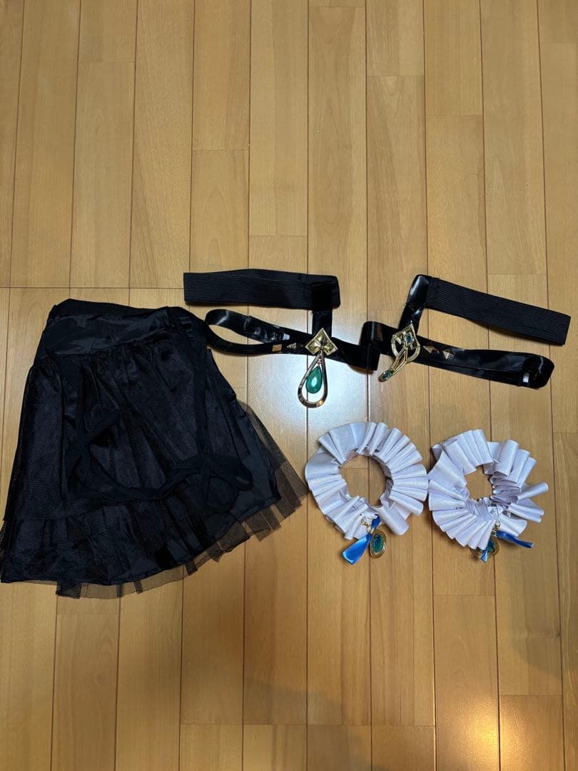 三分妄想製　黒フリーナコスプレ衣装　Lサイズ