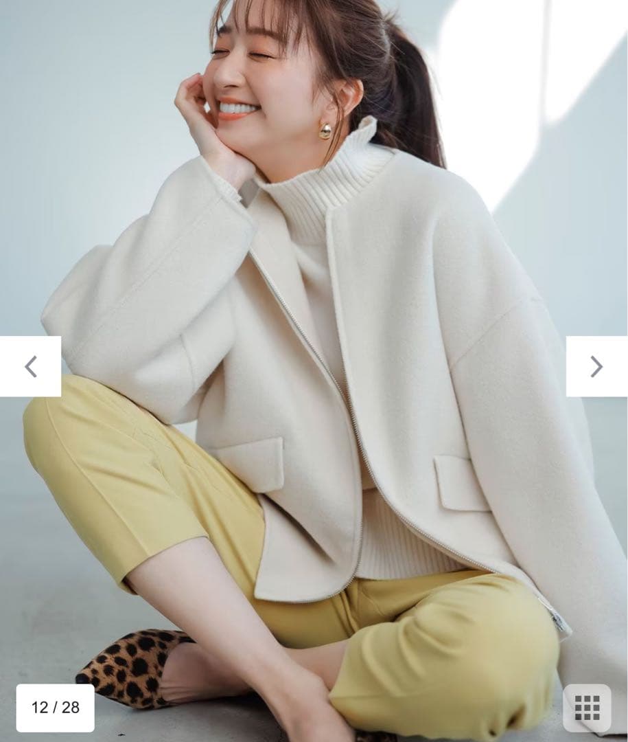 uncrave WEB限定リバージャケット（uncrave WHITE）サイズ1