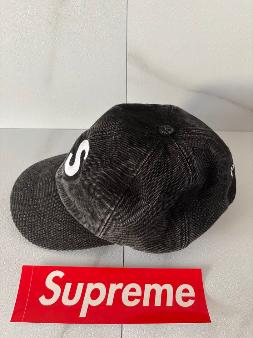 帽子 24 supreme Pigment Coated S Logo 6-Panel