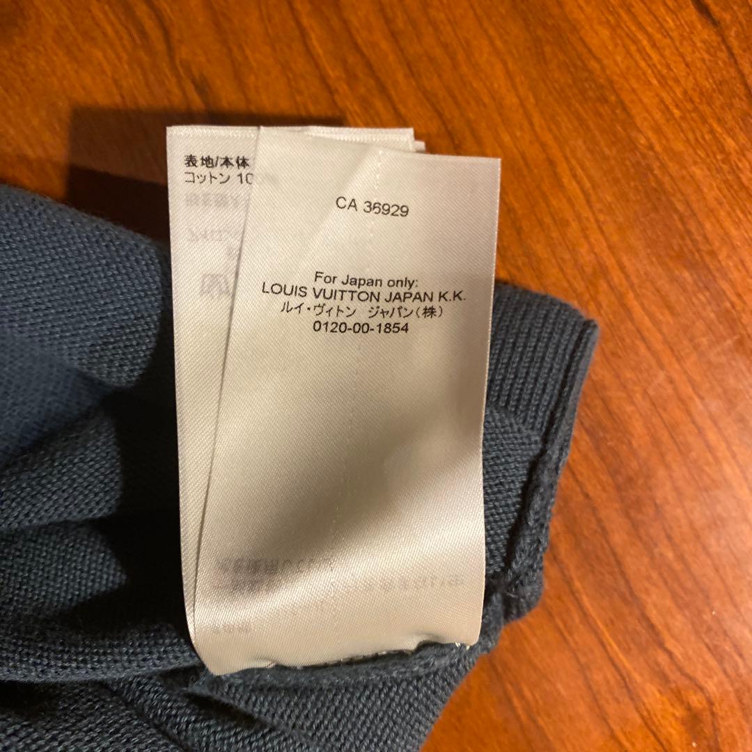 値下げ　Louis Vuitton ネイビー ニット サマープルオーバー