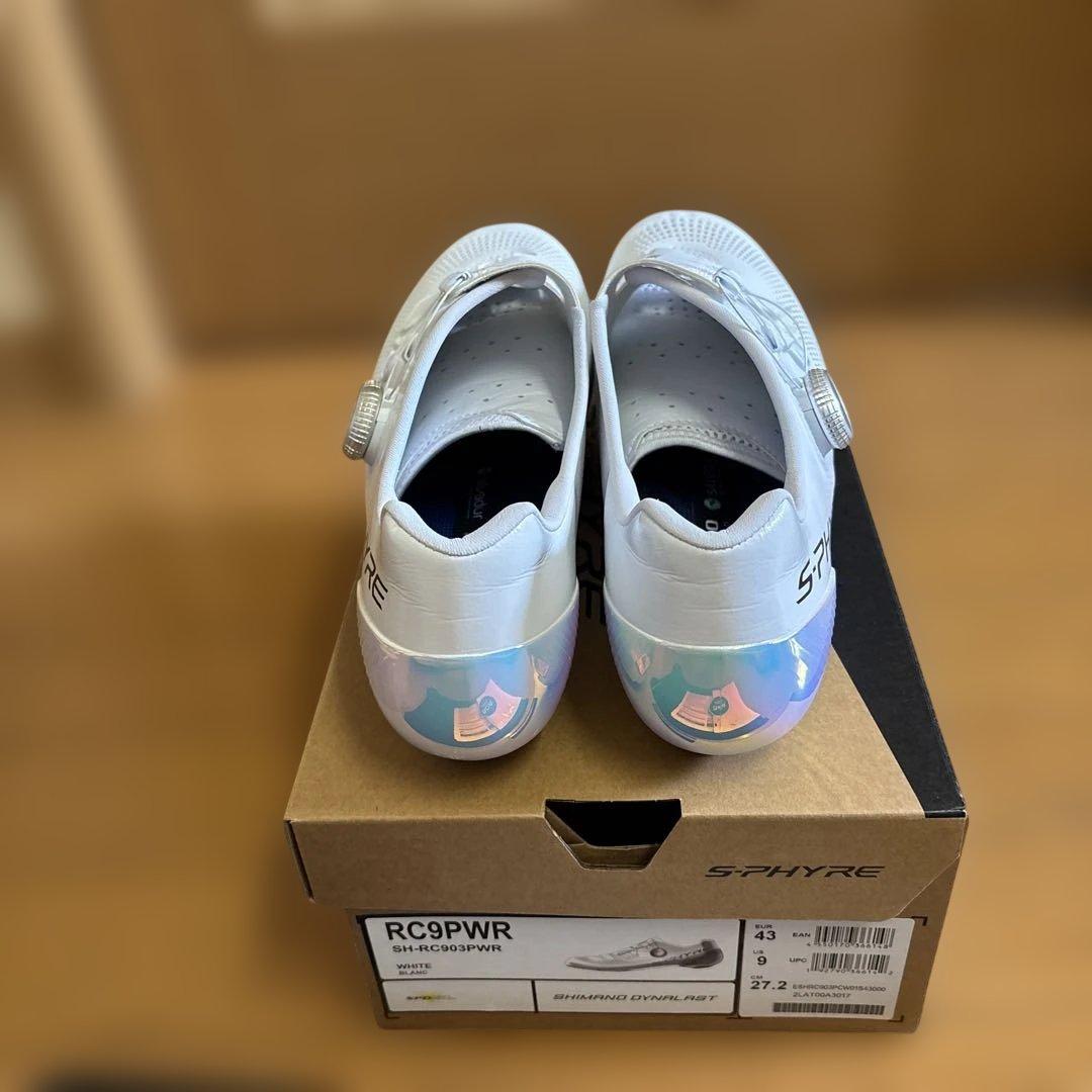 最新シマノS-PHYRE RH-RC903PWRホワイト シューズ 43