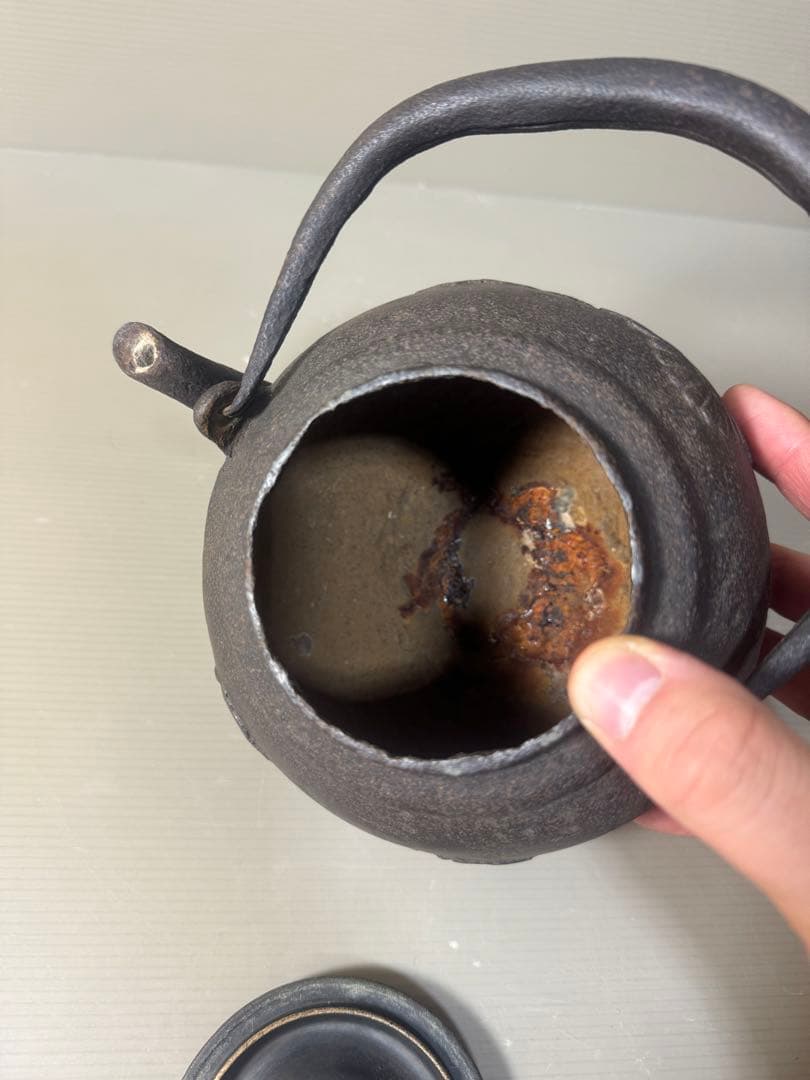 2486 龍文堂　鉄瓶　時代物