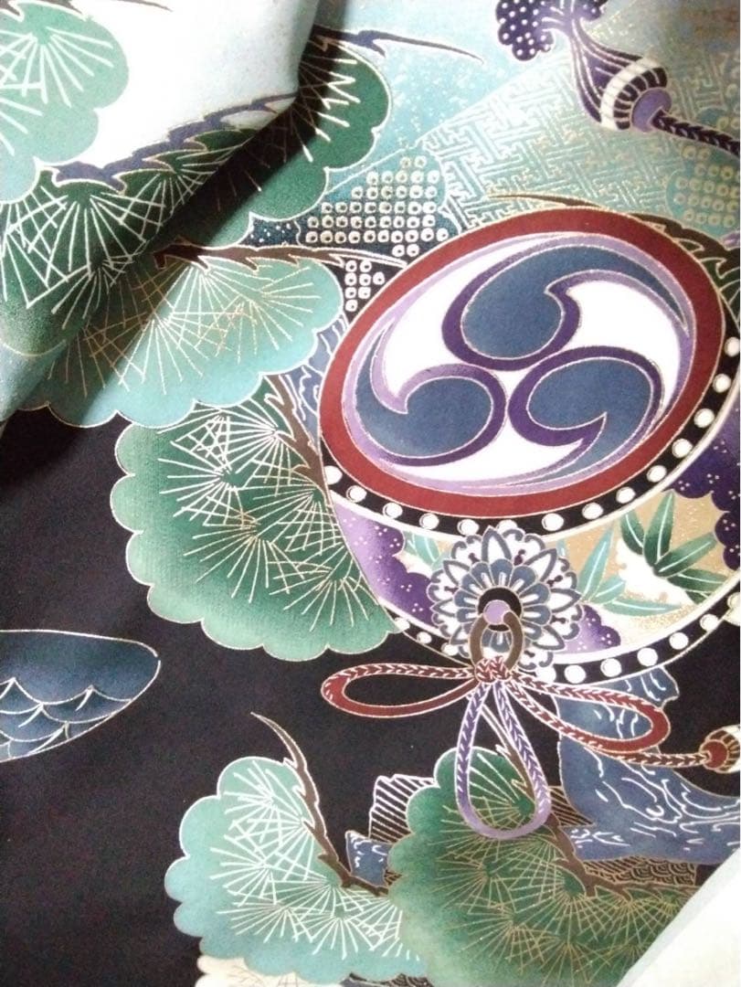 男の子用・3歳向け・表側正絹・被覆とお着物のセットです