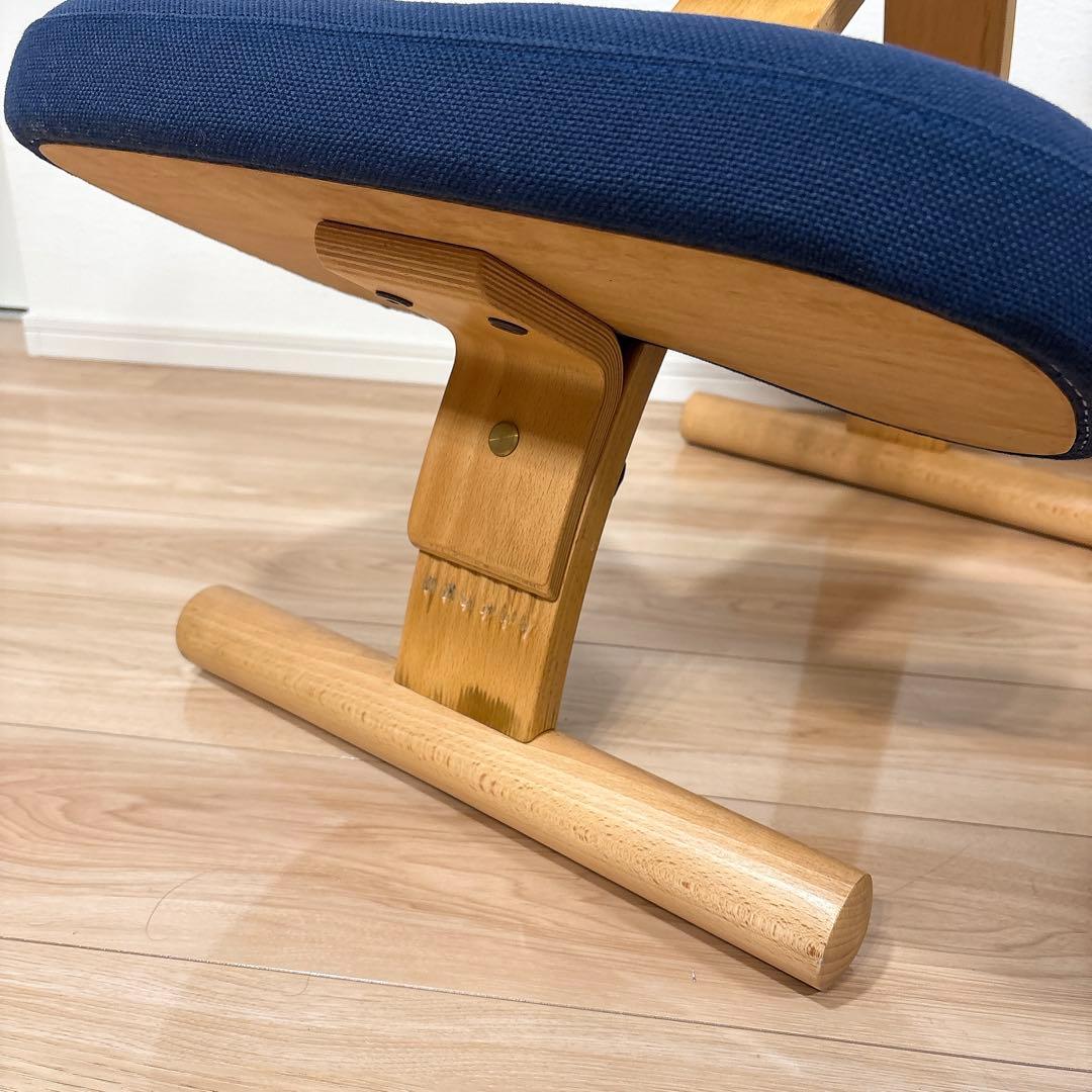 ✨良品✨ バランスチェア バランスイージー ネイビー 取扱説明書付き 送料無料