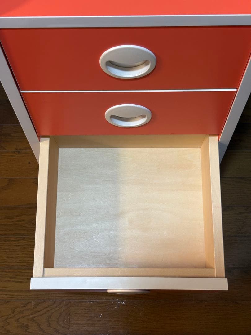 昭和レトロ　オレンジ色の5段棚