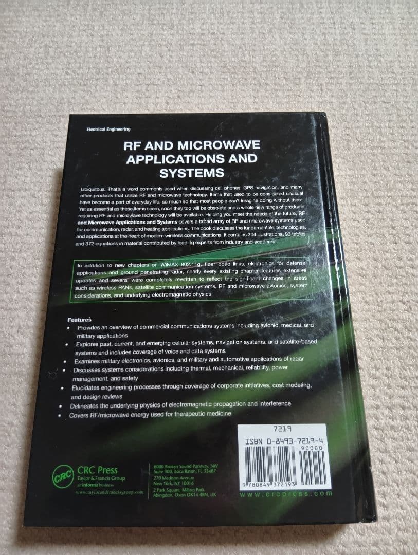洋書 RF AND MICROWAVE APPLICATIONS AND SYSTEM