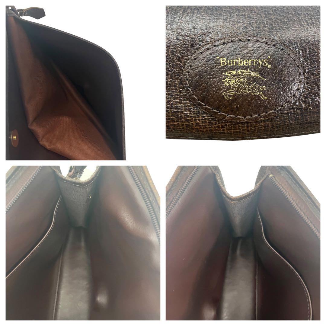 バーバリー　ノバチェック　ホースロゴ　総柄　クラッチバッグ　BURBERRY
