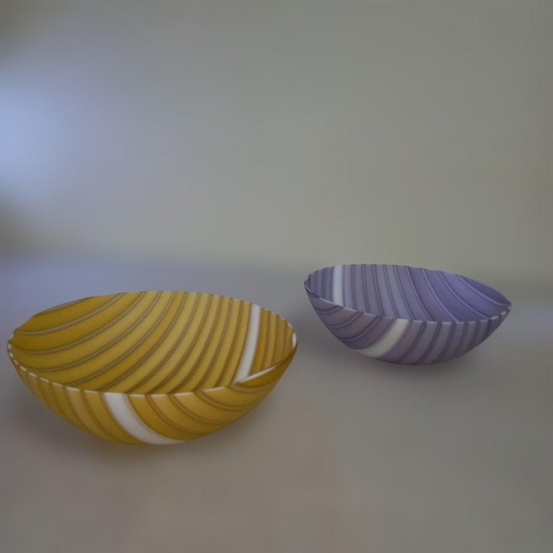 ☆新品☆　作家もの　ガラス小鉢　２色