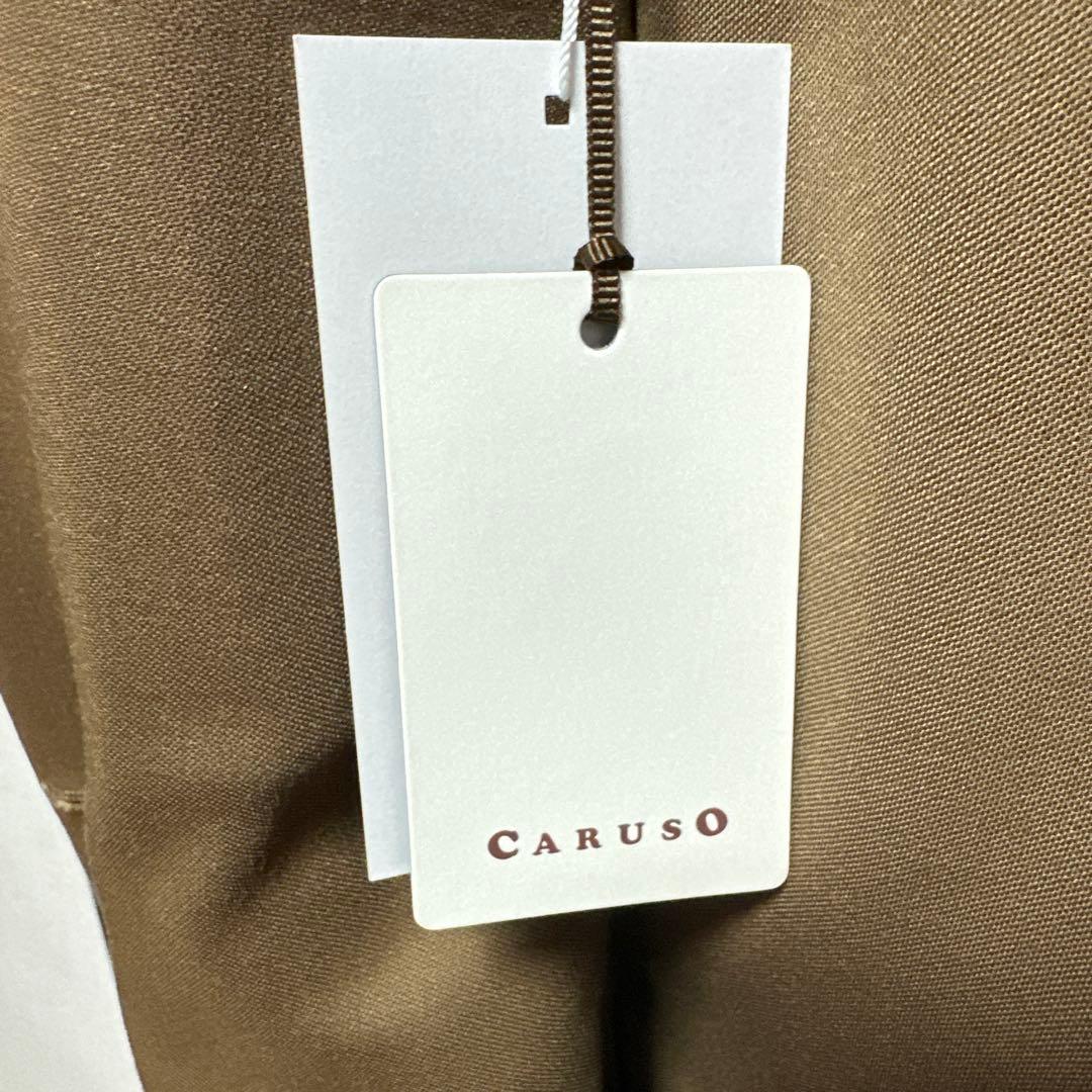 【新品価格16万円】CARUSO カルーゾ　 ダブルスーツ4つボタン　ブラウン