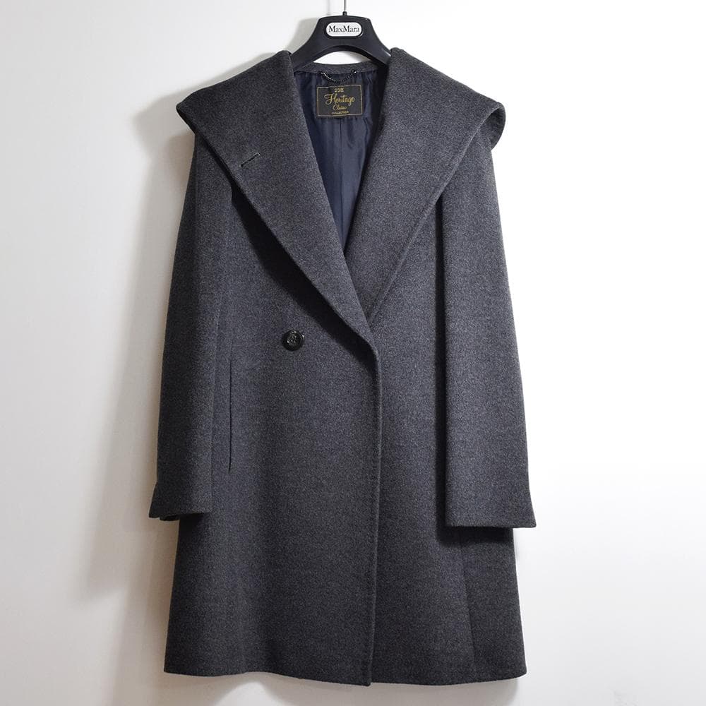 23区 × Loro Piana ロロピアーナ ウール フーデッドコート 38