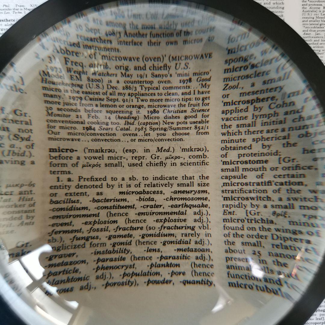 縮刷版 OED オックスフォード英語辞典　１巻本　拡大鏡・ユーザーガイド付き