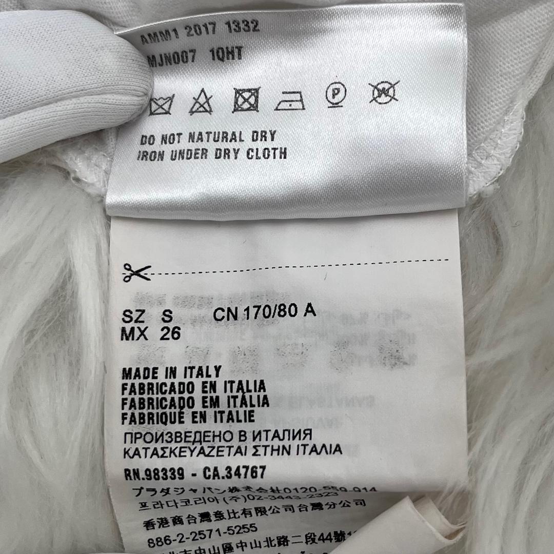 ミュウミュウ　半袖Ｔシャツ　ホワイト　ロゴ Sサイズ　MIUMIU