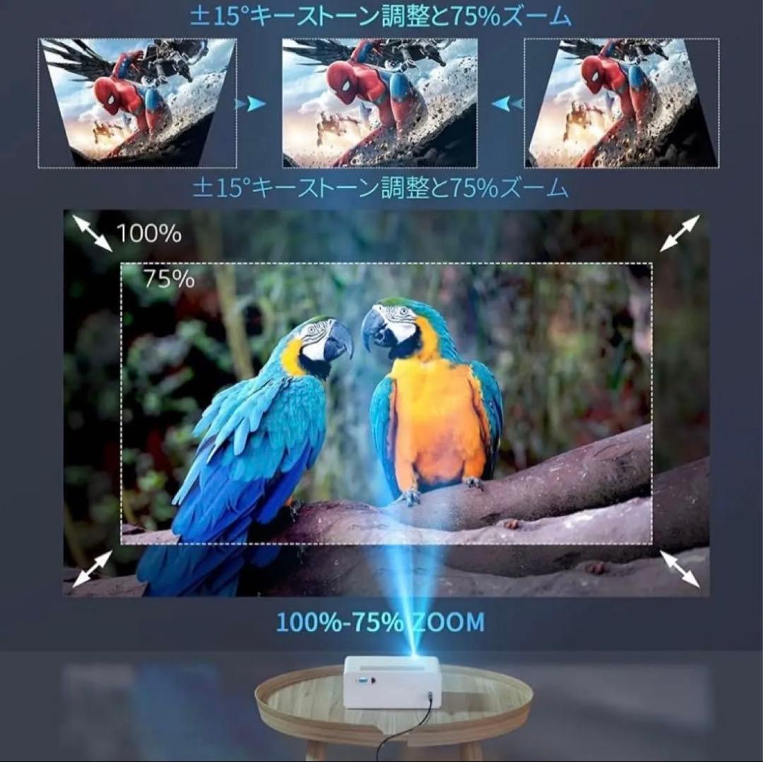 2025 新登場家庭用プロジェクター 超高速WIFI-6 20000LM 高輝度