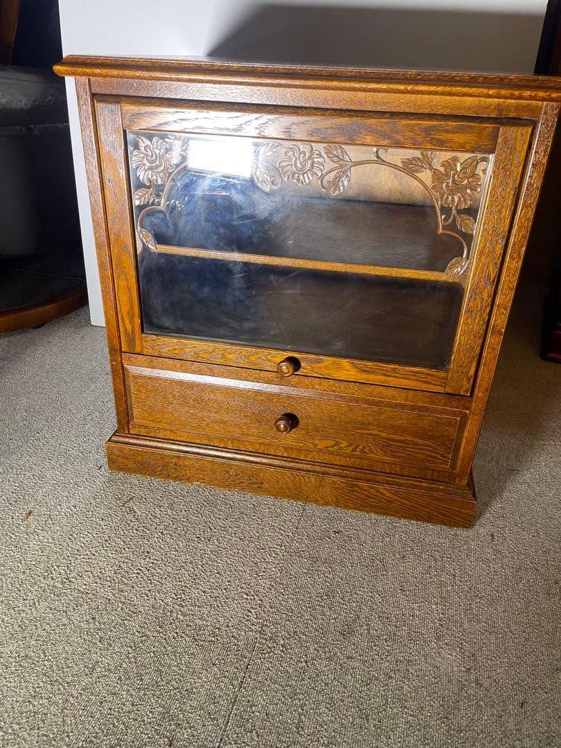 美品　三越家具　ブルージュ　英国スタイル　アールヌーボー　フラップ式