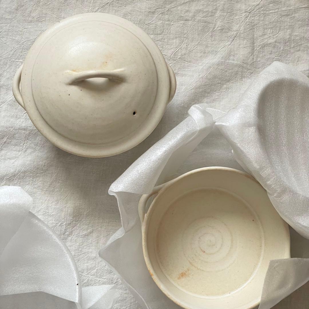 加藤かずみ さん 耐熱 蓋付きグラタン皿 土鍋 スープポット 2個セット