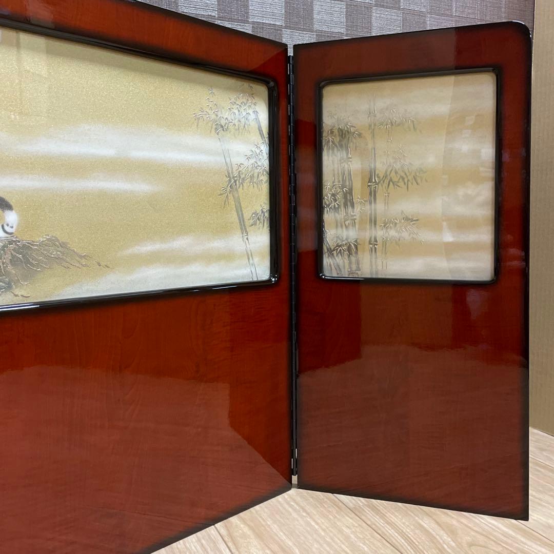 五月人形　端午の節句　屏風18号 竹に虎　トラ