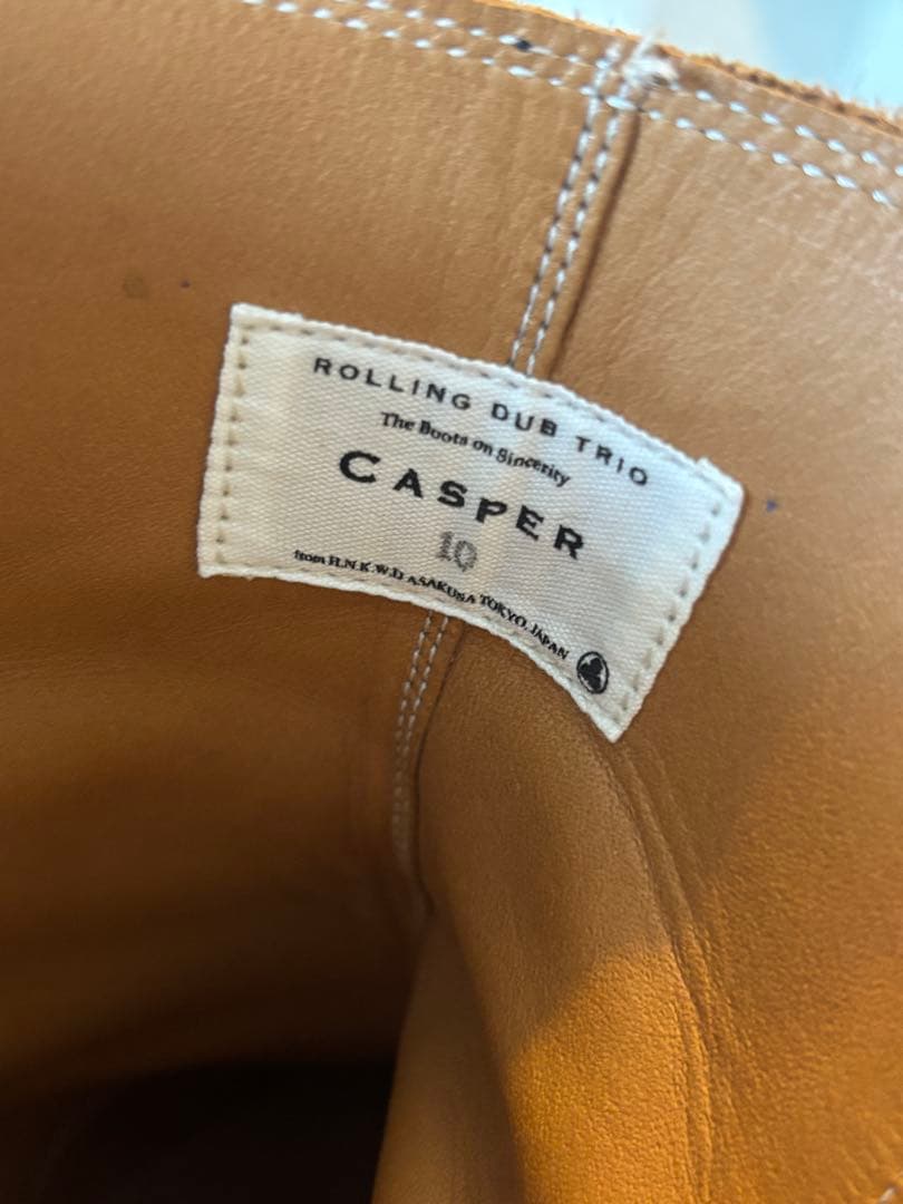 靴 ROLLING DUB TRIO CASPER BLACK HORSEHIDE