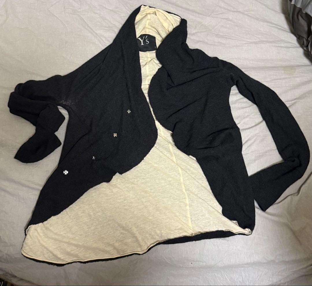 希少・ Y's ワイズ　ヨウジヤマモト　変形ジャケット　ブラック