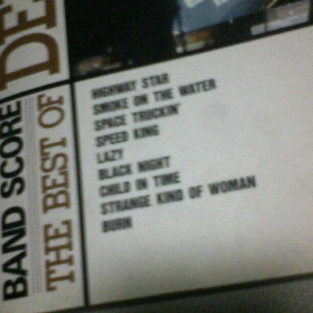 DeepPurple,Best,bandscore楽譜