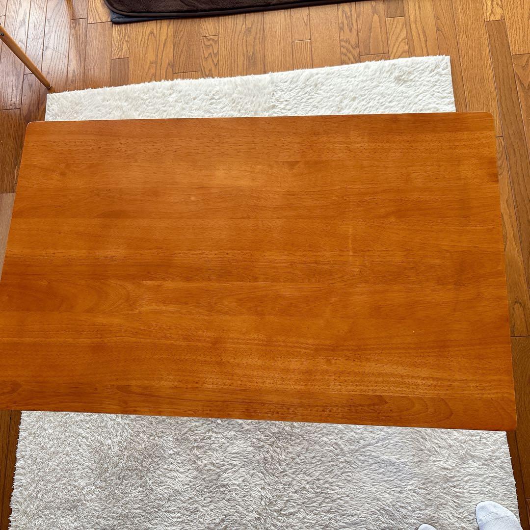 美品】天然木 折りたたみ デスク チェア セット 椅子 テーブル ワークスタディ