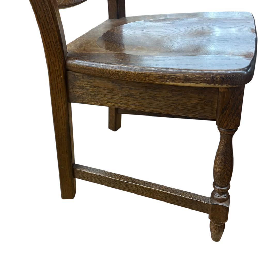 美品　起立木工　オランダ製　オーク無垢　2脚セッ