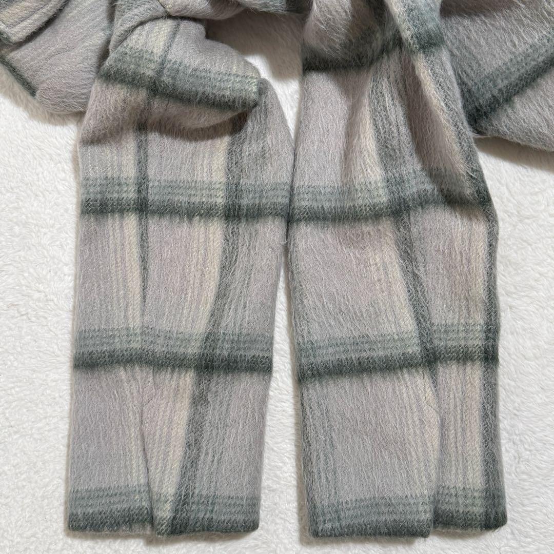 美品✨　AURALEE　シャギーチェックジャケット　白石麻衣さん　アルパカ　M