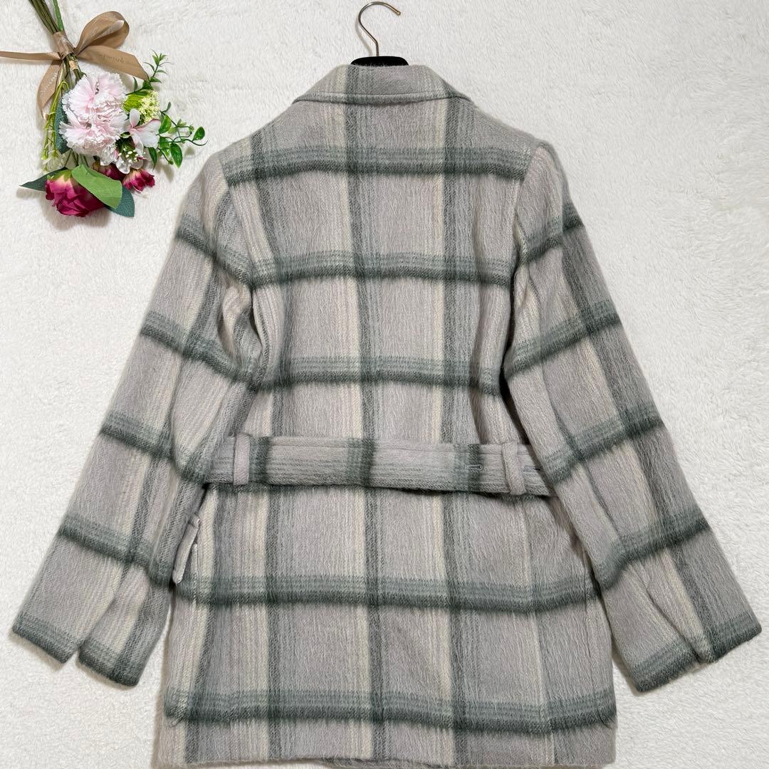 美品✨　AURALEE　シャギーチェックジャケット　白石麻衣さん　アルパカ　M