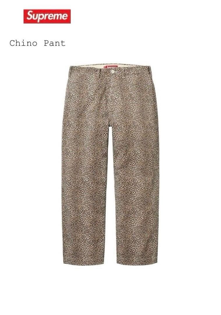 Supreme 25FW Chino Pant レオパード 30 チノパン 豹柄